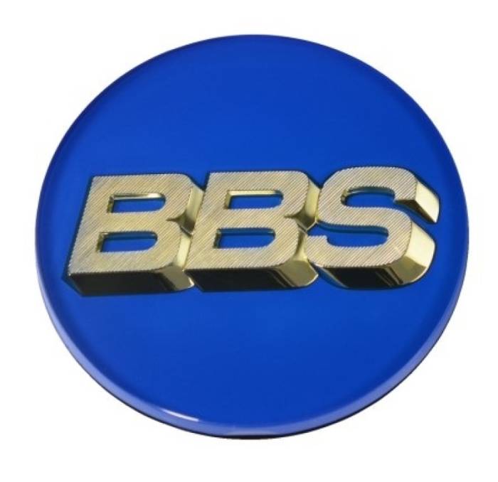 BBS - BBS Center Cap 70.6mm Blue/Gold (3-Tab) 56.24.206