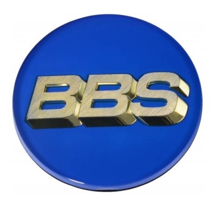 BBS - BBS Center Cap 70.6mm Blue/Gold (4-Tab) 56.24.132