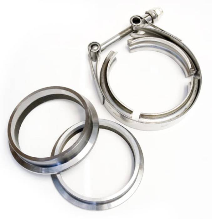 ATP - ATP 4in Stainless Steel V-Band Flange & Clamp Set - Male/Female ATP-FLS-214
