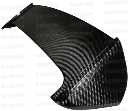Seibon - 2008-2010 Subaru WRX and STI Wagon Seibon Carbon Fiber Rear Spoiler W/Led -STI Style