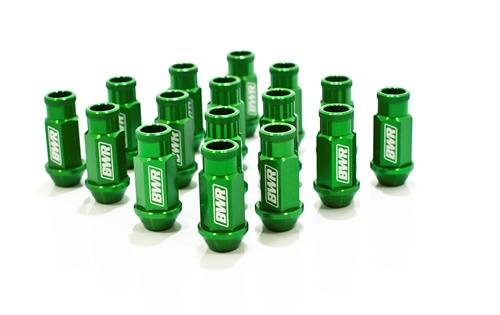 Blackworks - Blackworks Aluminum Series Forged Lug Nuts (12x1.5) Set of 20 - Green