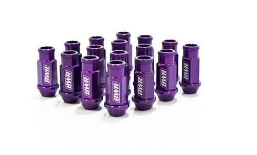 Blackworks - Blackworks Aluminum Series Forged Lug Nuts (12x1.5) Set of 16 - Purple