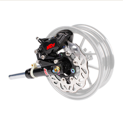 NCY - Honda Ruckus NCY Slammed Front End Assembly (All Black, No Wheel)