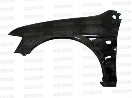 Seibon - 2003-2005 Mitsubishi Evolution VIII 10MM Wider Seibon Carbon Fiber Fenders