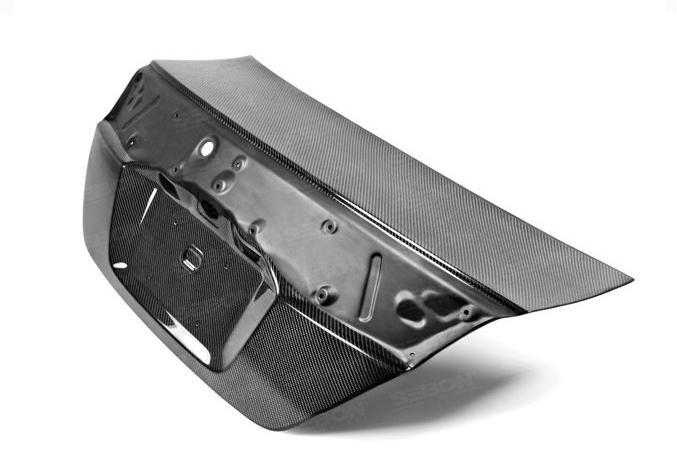 Seibon - 2012-2015 Honda Civic Coupe Seibon Carbon Fiber Trunk Lid - OEM Style