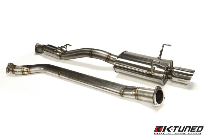 K-Tuned - 2002-2006 Acura RSX Type-S K-Tuned 3" Oval Tube Cat-Back Exhaust System