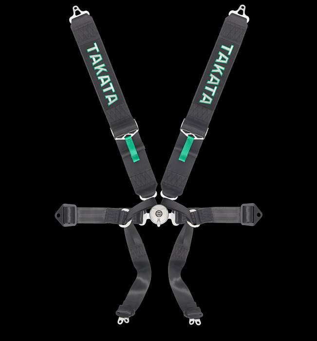 Takata - Takata Formula 6 FIA 6 Point Harness - Black