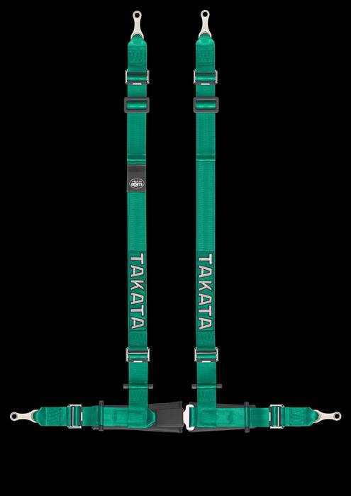 Takata - Takata Drift II Bolt Seat Belt Harness - Green