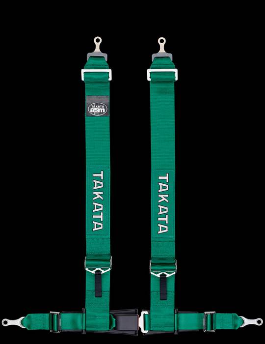 Takata - Takata Drift III Bolt Seat Belt Harness - Green