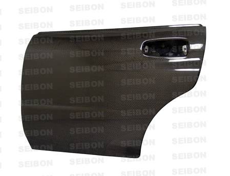 Seibon - 2002-2007 Subaru WRX and STI Seibon Carbon Fiber Doors (Rear)