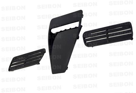 Seibon - 2008+ Mitsubishi Evolution X Seibon Carbon Fiber Hood Scoop - OEM Style