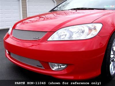Grillcraft - 2004-2005 Honda Civic Grillcraft MX Series 3pc Lower Grille