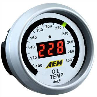 AEM - AEM Oil Temperature Display Gauge 100-300F