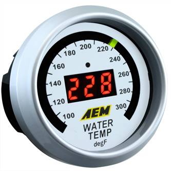 AEM - AEM Water Temperature Display Gauge 100-300F