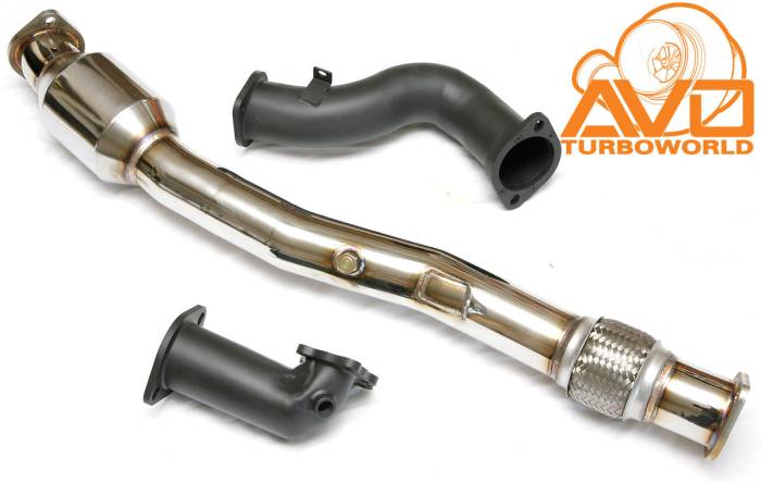 AVO - 2013+ Scion FR-S AVO 3" SS Front Pipe System w/ 5" Metal Cat