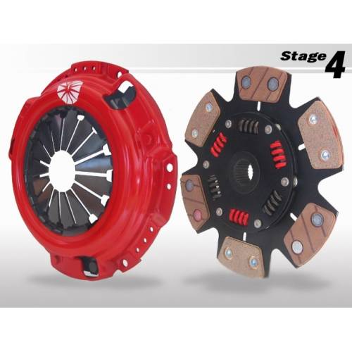 Action Clutch - 2006-2011 Honda Civic Si 6spd Action Clutch Stage 4 1MD (Metallic Rigid) Incl. HD Pressure Plate+Bearing Kit