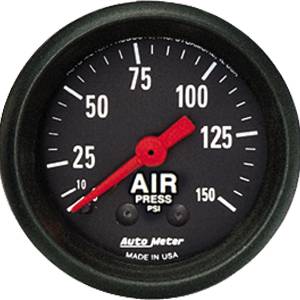 Auto Meter - Auto Meter Z-Series 2 1/16- Mechanical Air Pressure - 0-150 PSI