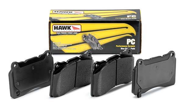 Hawk Performance - 1992-1995 Honda Civic EX Sedan (4-Wheel ABS) Hawk Performance Ceramic Rear Brake Pads