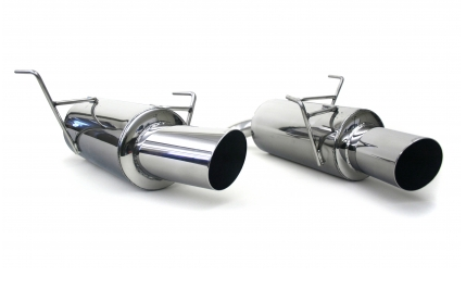 Perrin - 2009-2013 Subaru Forester XT Perrin Axle Back Exhaust - Brushed