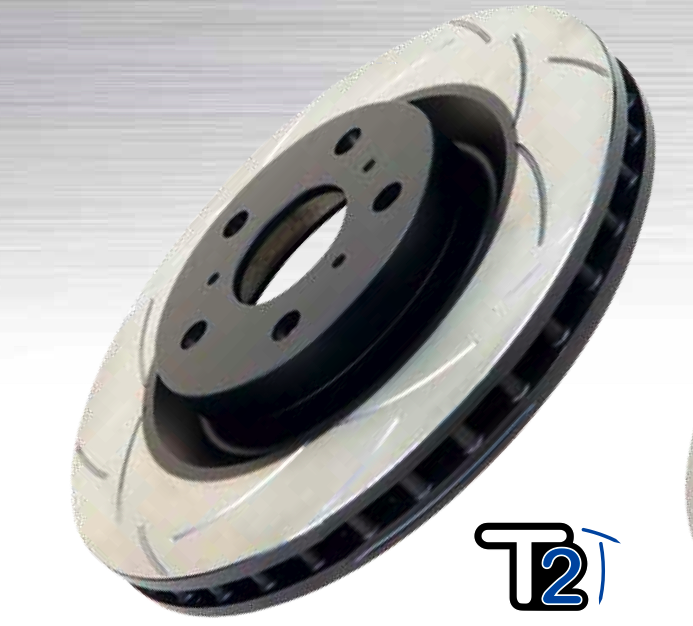 Disc Brakes Australia - 2005-2007 Nissan 350Z DBA T2 Street Series Slotted Front Rotors