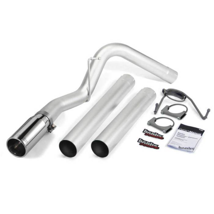 Banks Power - Banks Power 14-17 Ram 6.7L CCLB MCSB Monster Exhaust System - SS Single Exhaust w/ Chrome Tip 49776