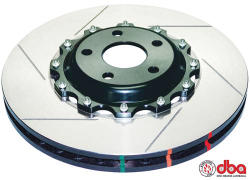Disc Brakes Australia - 2005-2007 Nissan 350Z (Brembo) DBA 5000 Series Slotted Front Rotors