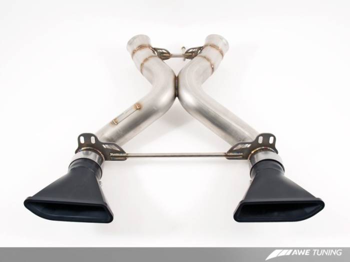 AWE Tuning - AWE Tuning McLaren MP4-12C Performance Exhaust - Black Tips 3010-33012