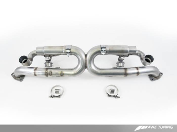 AWE Tuning - AWE Tuning Porsche 991 SwitchPath Exhaust for PSE Cars Diamond Black Tips 3025-43012