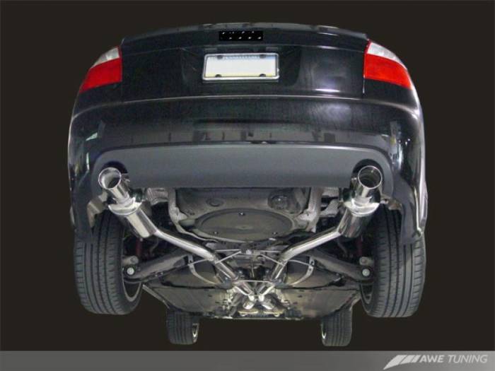 AWE Tuning - AWE Tuning Audi B6 A4 3.0L Touring Edition Exhaust - Polished Silver Tips 3015-32012