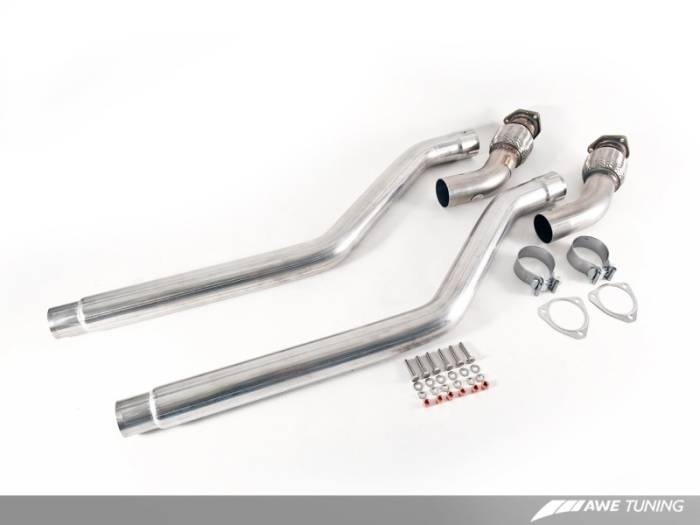 AWE Tuning - AWE Tuning Audi B8 3.0T Non-Resonated Downpipes for S4 / S5 3220-11010
