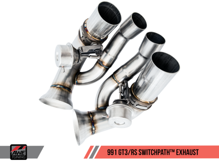 AWE Tuning - AWE Tuning Porsche 991 GT3 / RS SwitchPath Conversion Kit (Requires AWE Tuning Center Muffler) 3825-11014