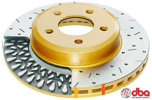 Disc Brakes Australia - 2005-2007 Nissan 350Z (Brembo) DBA 4000 Series XS Front Rotors
