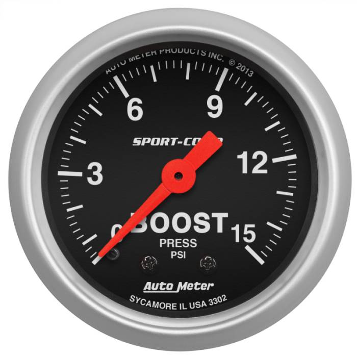 Auto Meter - 2" BOOST PRESS, 0-15 3302