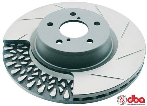 Disc Brakes Australia - 2003-2007 Honda Accord Coupe V6 (Manual) DBA Street Series Slotted Front Rotors