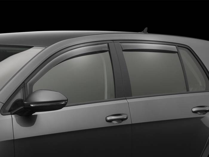 WeatherTech - 2015 Volkswagen Golf and GTI 5 Door WeatherTech Front and Rear Side Window Deflectors (Light)