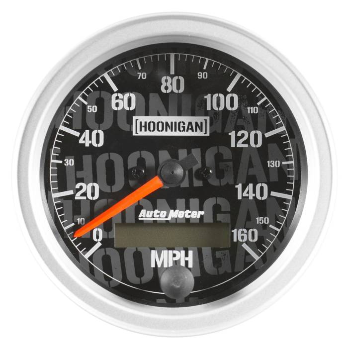 Auto Meter - Auto Meter Hoonigan 3-3/8" (85.7mm) 160 MPH Full Electronic Program w/ LCD ODO Speedometer Gauge