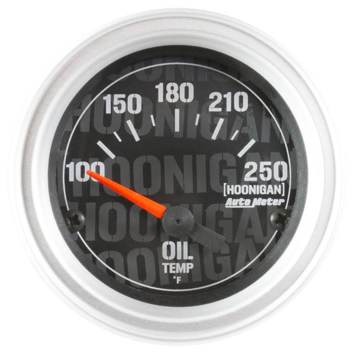 Auto Meter - Auto Meter Hoonigan 2-1/16" (52mm) 100-250 Deg F Full Electronic Oil Temp Gauge