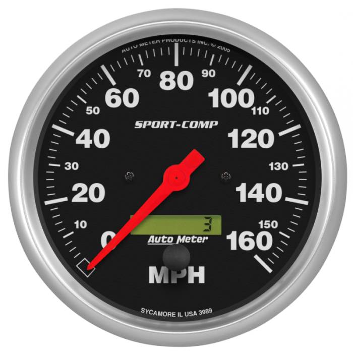 Auto Meter - 5" SPEEDO, 160 MPH, 3989