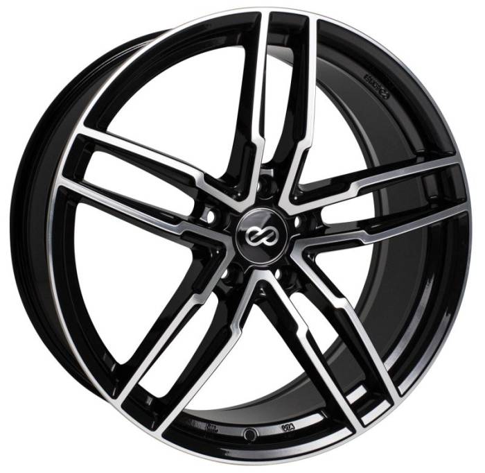 Enkei - Enkei SS05 18x8.0 5x108 40mm Offset Black Machined Wheel 511-880-3140BKM