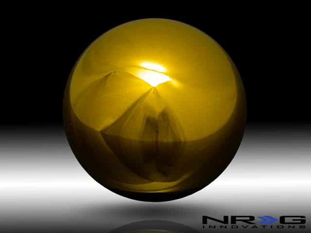 NRG Innovations - NRG Innovations Ball Style Chrome Gold Heavy Weight Shift Knob - Universal 1.1LBS/480g