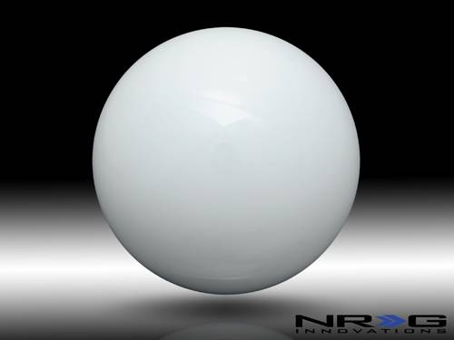NRG Innovations - NRG Innovations Ball Style Solid White Heavy Weight Shift Knob - Universal 1.1LBS/480g