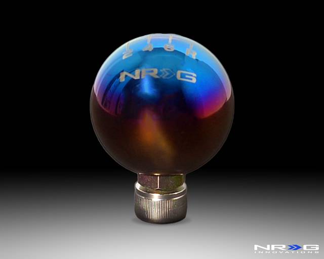 NRG Innovations - Honda and Acura NRG Innovations Ball Style Burnt Real Titanium 6 Speed Shift Knob - 42mm