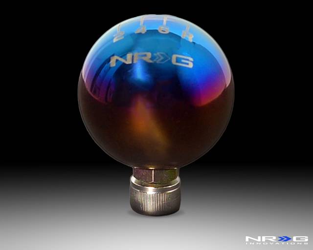 NRG Innovations - Honda and Acura NRG Innovations Ball Style Burnt Real Titanium 6 Speed Shift Knob - 49mm