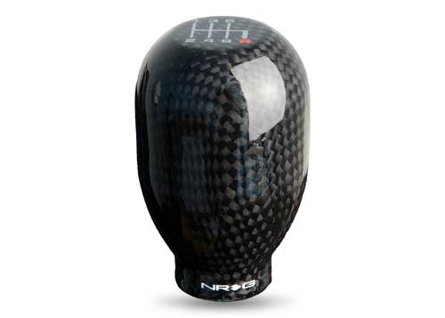NRG Innovations - NRG Innovations 6 Speed Black Carbon Fiber Heavy Weight Shift Knob - Universal 1.1LBS/480g