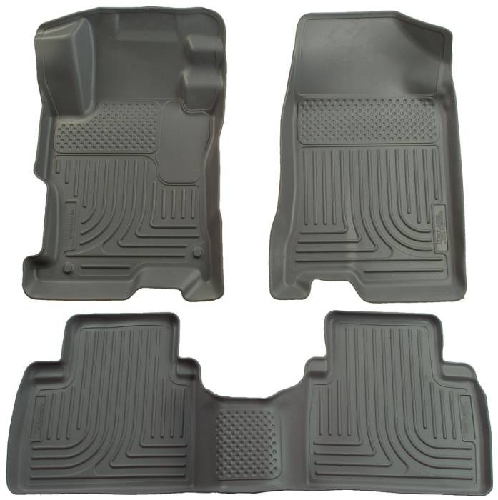 Husky Liners - 2006-2011 Honda Civic Si Sedan Husky Liners WeatherBeater Front and Rear Floor Liners - Grey