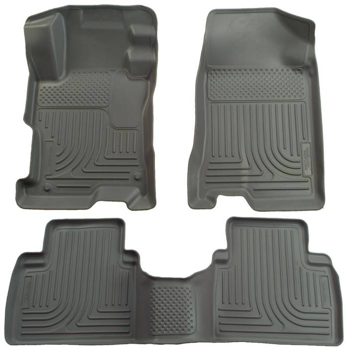 Husky Liners - 2006-2011 Honda Civic Sedan Husky Liners WeatherBeater Front and Rear Floor Liners - Grey