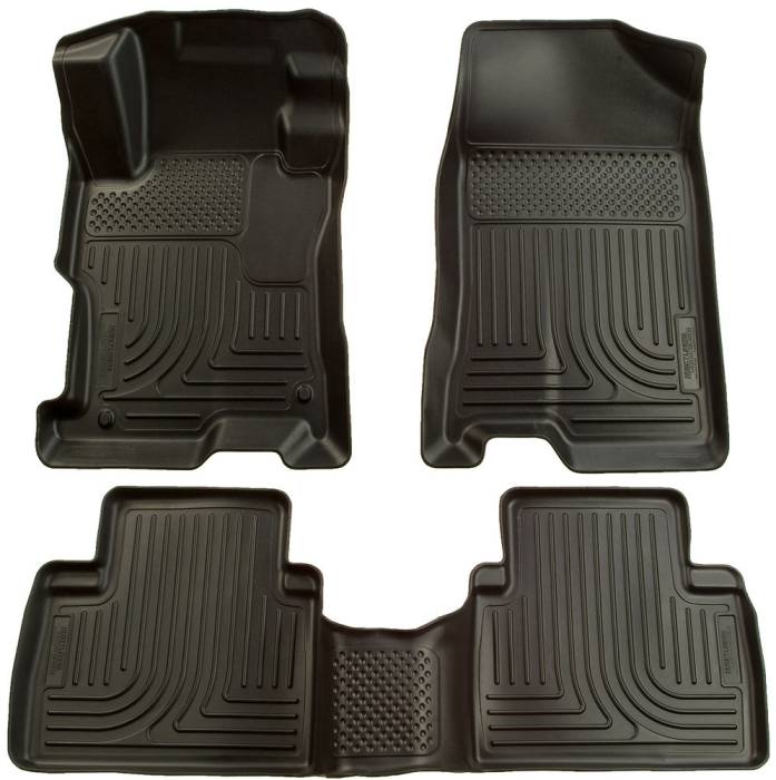 Husky Liners - 2006-2011 Honda Civic (Hybrid) Husky Liners WeatherBeater Front and Rear Floor Liners - Black
