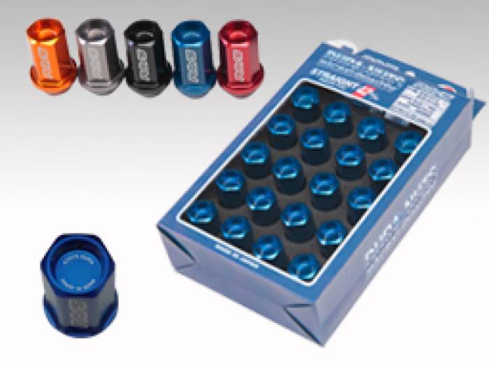 Rays - Rays Dura-Nut L42 Straight Type 14x1.50 Lug Nut Set 16 Lug 4 Lock Set - Blue WDURA4214150U