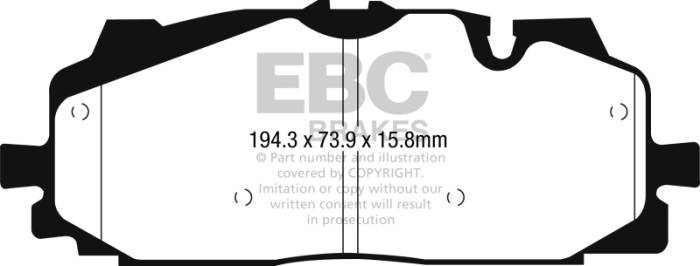 EBC Brakes - EBC Yellowstuff Pads DP42277R