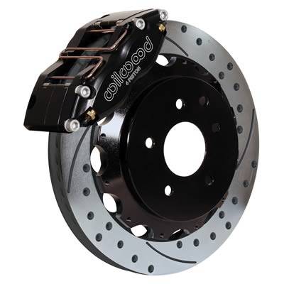 Wilwood - 2002-2007 Subaru WRX and STI Wilwood Dynapro Radial Front Big Brake Kit (Platinum E/Drilled)